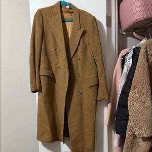 Women’s  Brown Double-Breasted Coat